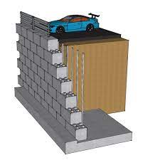 Allan block is a segmental, mortarless concrete block retaining wall system. Reinforced Block Retaining Wall Blockwalls Stutzmauer Mauer Lego