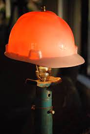 Vintage Jack Stand Table Lamp With Hard Hat Shade Rat Rod Etsy Lamp Led Light Design Table Lamp