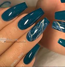 Black And Teal Stiletto Nails 50 Gorgeous Matte Water Marbel Nails Design On Coffin Nails Stiletto Nails Page 48 Of 50 Latest Fashion Trends For Woman Best Acrylic Nails Teal Nails Coffin Nails Long