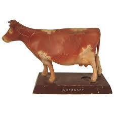 A Guernsey Cow Model Guernsey Cow Animal Sculptures Cow
