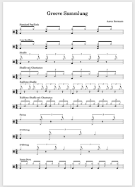 Groove Collection Drums Drums Jazz Pop Rock Practice Sheet Practice