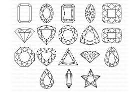 Black And White Gemstone Drawing Gem Outline Tattoo In 2020 Precious Stones Illustration Gem Drawing Precious Stones