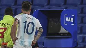 Lionel messi signed and framed argentina soccer jersey maradona di maria cavani. Argentina 1 1 Paraguay Lionel Messi Matchwinner Controversially Chalked Off By Var Eurosport
