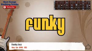 Funk Jazz In Em Guitar Backing Track Backing Tracks Funky Jazz Jazz