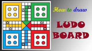 Make 6 players ludo with token and dice at home : Ms Paint Ludo Game Board Drawing Primary Level Drawing Youtube