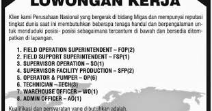 Sortir berdasarkan relevansi tanggal tipe pekerjaan semua tipe purna waktu kontrak permanen contract temporer tanggal ditayangkan kapan saja 24 jam terakhir 7 hari terakhir 14 hari terakhir 30 hari terakhir. Lowongan Migas