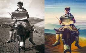 Gazete Okuyan Koy Enstitulu Cocuk Resimleyen Suleyman Karakul Tarih Fotograf Suleyman
