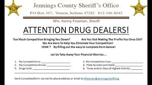 Detective welcomes jail sentence for oxford drug dealer. Indiana Sheriff S Office Encourages Drug Dealers To Turn In Their Competition 10tv Com