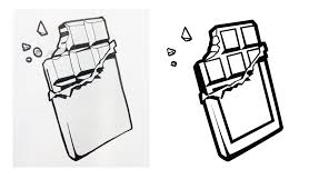 Pics For How To Draw Candy Bar Candy Drawing Chocolate Drawing Botanical Tattoo Design