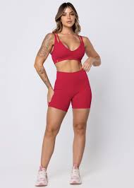 Short Upside em Poliamida Vermelha