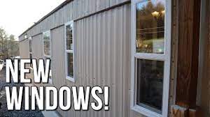 Let the sun in with a new skylight from specialty recreation, inc. Mobile Home Window Replacement Kinro Low E Vinyl Windows On Aluminum Metal Siding Home Youtube