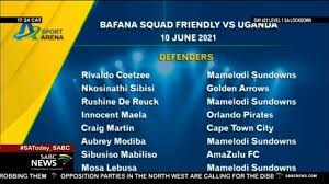 The final group matches are in november. Hugo Broos Names Bafana Squad For Uganda Friendly Youtube