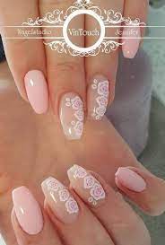 Awe Inspiring 50 Summer Manicure Ideas Rose Nail Design Fantasy Nails Rose Nails