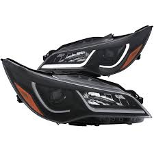 Click here to view more toyota camry headlights on ebay. Anzo 121518 Usa Toyota Camry 4dr Projector Headlights W Plank Style Design Black W Amber 2015 2016