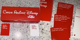 Then you have to decide which of those 10 answer cards responds best to the black card which is displayed at the top of the screen. You Can Buy A Disney Themed Cards Against Humanity Game
