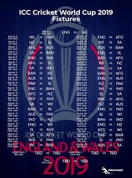 England vs new zealand, icc world cup 2019 final, lord's. Cricket World Cup 2019 Schedule And Fixtures Album On Imgur