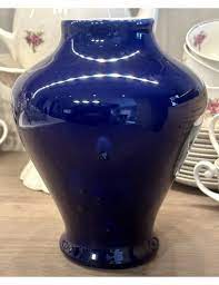 Vase Boch Executed In Royal Blue