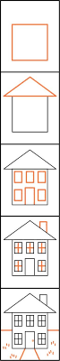 Stappenplan Huis Tekenen Google Zoeken Huis Tekenen Thema Leer Tekenen