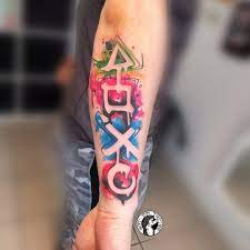 Be strong and live more lives! Ost Ink Tattoo Playstation Tattoo Ostinktattoo Facebook
