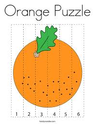 Additionally, you can also try these fruit printable activities. Orange Puzzle Coloring Page Twisty Noodle