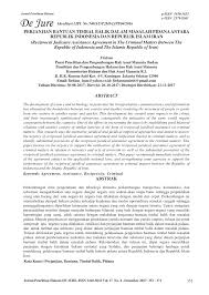 Maybe you would like to learn more about one of these? Pdf Perjanjian Bantuan Timbal Balik Dalam Masalah Pidana Antara Republik Indonesia Dan Republik Islam Iran