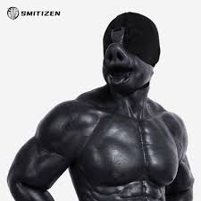 Smitizen Silicone Black Boar Half Mask Realistic Animal Mask for BDSM Gay |  eBay