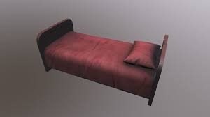 Ideal for when they're extra sleepy! 3d Model Low Poly Old Single Bed Cgtrader