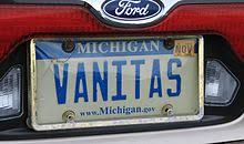 If the license plates have the option to be vanity or personalized, that option will be noted on the individual license plate page and can be selected and purchased. Vanity Plate Wikipedia