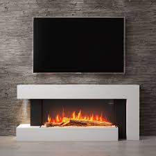 Bcp large 1500w electric wall mount fireplace heater. Wall Mounted Electric Chimney Novocom Top