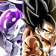 1000x1000 Close Up Recreation Of Lr Goku Post Ultra Instinct And Frieza Post Alive Dbzdokkanbattle