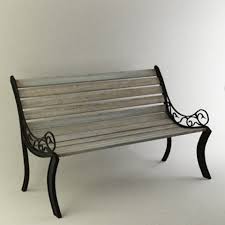 3d Model Bench C4d Obj 3ds Fbx Bench Decor Furniture