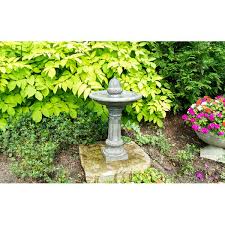 The best solar fountain for bird baths is one with a battery backup and larger solar array. Electric Birdbath Wayfair