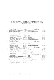 Pdf Bibliografia De Filologia Hispanica