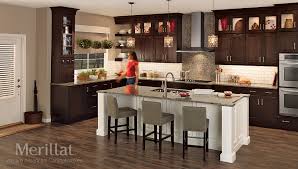 Merillat Classic Cannonsburg Maple Cotton With Tuscan Glaze Island And Tolani Oak Kona Walls 1940s Kitchen Beautiful Kitchens Merillat Kitchen Cabinets