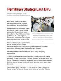 Strategi lautan biru kebangsaan (bahasa inggeris: Pemikiran Strategi Laut Biru