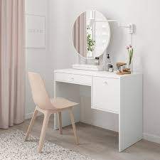 Dressing table with mirror, white. Ikea Syvde Dressing Table White 100x48cm I Meja Shopee Malaysia