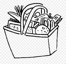 Oyster coloring page from oyster category. Pantry Coloring Pages Food In The Basket Drawing Clipart 1216464 Pinclipart