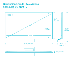 32 inches (aspect ratio 16:9), tv & monitor size. Samsung 65 Q90 Tv Dimensions Drawings Dimensions Com