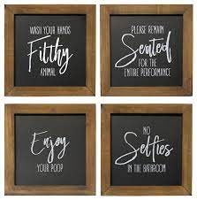 A few of us consider bathroom decorations for walls seriously. Stratton Home Decor Set Of 4 Bathroom Wall Art Contemporary Prints And Posters By Stratton Home Decor Houzz