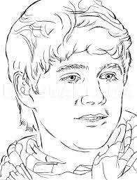 One direction released this song as a promotional single on the 22nd of october 2015. How To Draw One Direction Niall Horan Step By Step Drawing Guide By Catlucker Dragoart Com