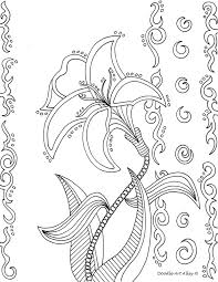 Fun, printable, free coloring pages can help children develop important skills. Flower Coloring Pages Doodle Art Alley