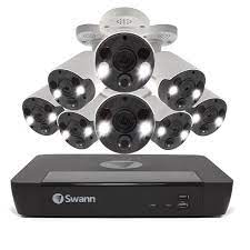 Swann 8 Camera 8 Channel 4k Nvr Security System With 2tb Hdd And 8 X 4k Spotlight Ip Security Cameras Bunnings Australia