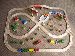 Bigjigs Rail Town And Country Train Set Review Wooden Toys Blog Wooden Train Set Wooden Train Train Sets For Toddlers