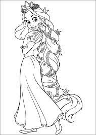 Kleurplaat van disney prinsessen met daarin doornroosje, assepoester, sneeuwwitje, ariel, belle en jasmin. The Best Disney Tangled Rapunzel Coloring Pages Tangled Coloring Pages Rapunzel Coloring Pages Disney Princess Coloring Pages