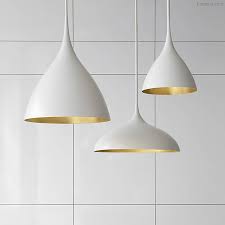 Shown In Plaster White With Gild Interior Large Pendant Lighting Light Fixtures White Pendant Light
