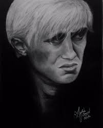 Draco Malfoy Charcoal Art Boggartist