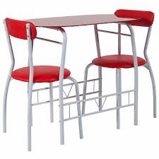 Round out any patio or deck with a dining set like this. Small Retro Bistro Dining Set 3 Piece With Red Glass Top Table And Chairs New 889142210108 Ebay