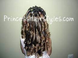 This simple easy hairstyle is perfect for oval, heart, round faces. Curling Iron Ringlets Hairstyles For Girls Princess Hairstyles