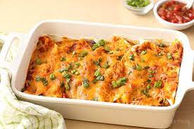 It's full of rich, authentic mexican flavor and so easy to make! Salsa Chicken Enchiladas