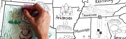 Create your own animal contest. Amazon Com Dekali Designs Us Map Coloring Poster 52x35 Inches Giant Coloring Poster For Kids Jumbo Coloring Poster For Children To Learn States Folded Posters Prints
